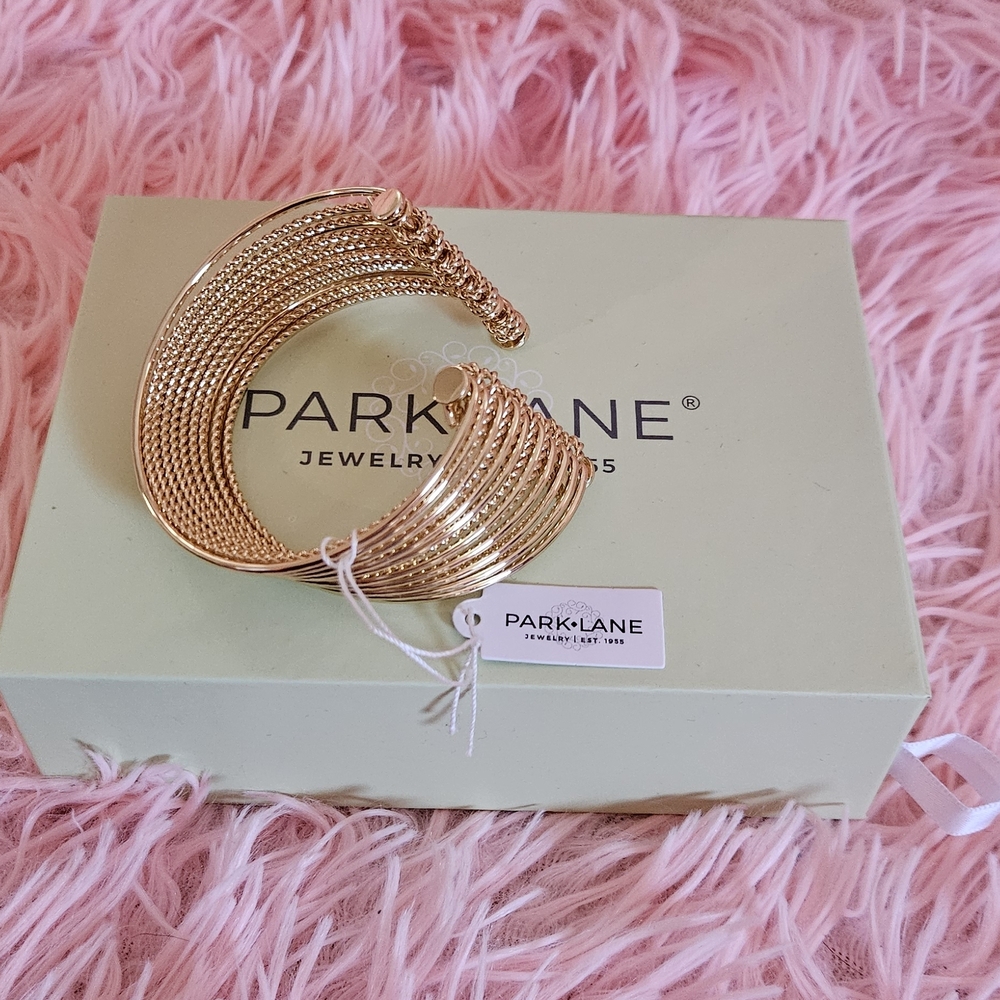 Park Lane Flair- Gold Tone Cuff Bracelet